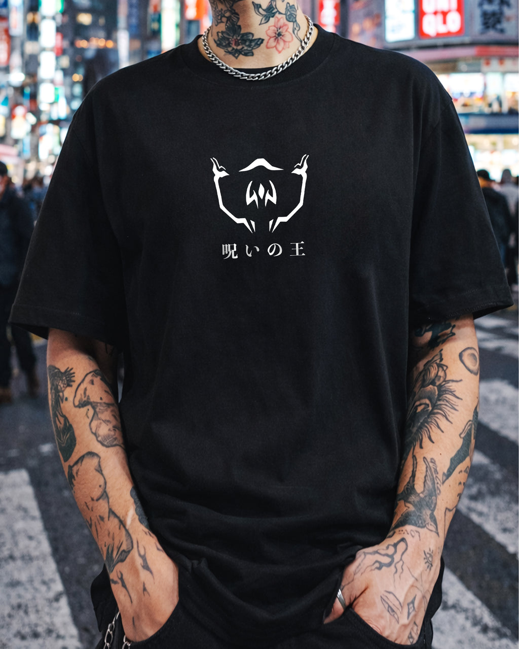 SUKUNA (EMBROIDERY ) - OVERSIZED HEAVY TEE